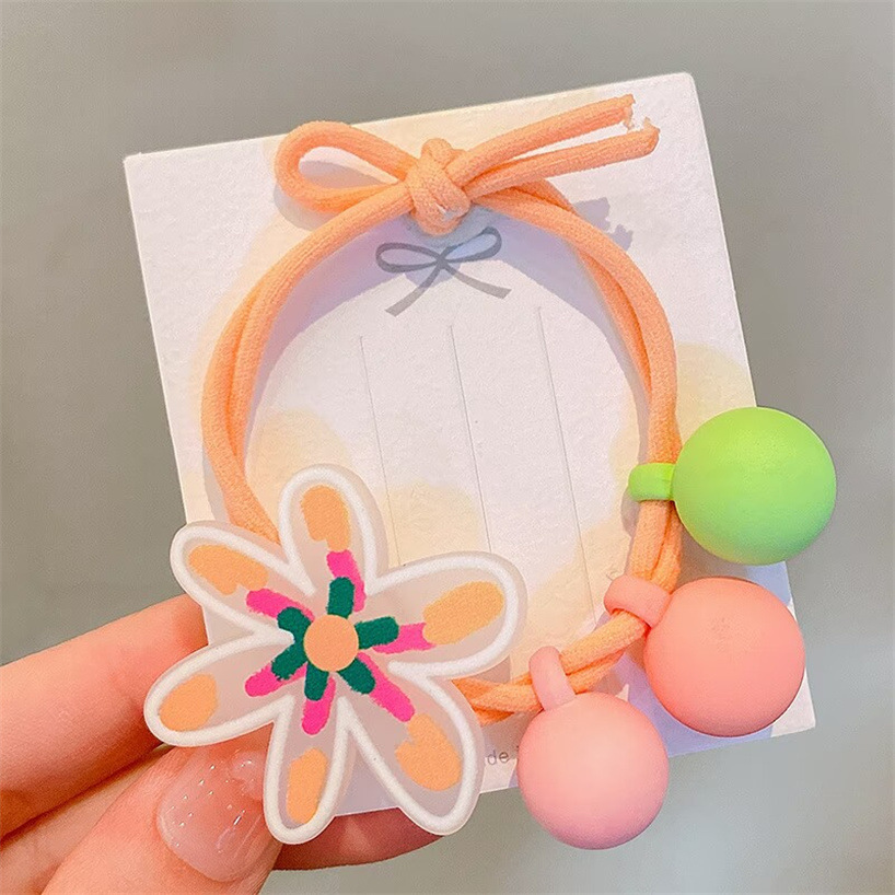 Korean-style hair ties, heart-shaped hair ties, student cartoon headwear, hair tie rubber bands, hair accessories, one-yuan and two-yuan hair bands, accessories pic 8