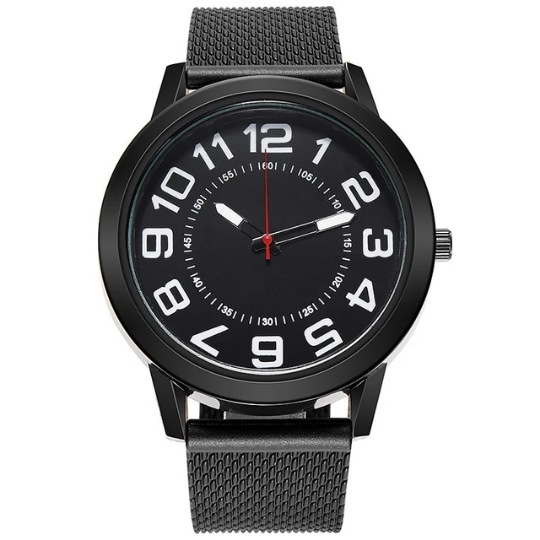 外贸新款石英表 时尚男士网带手表商务腕表运动系列 现货一件批发详情6