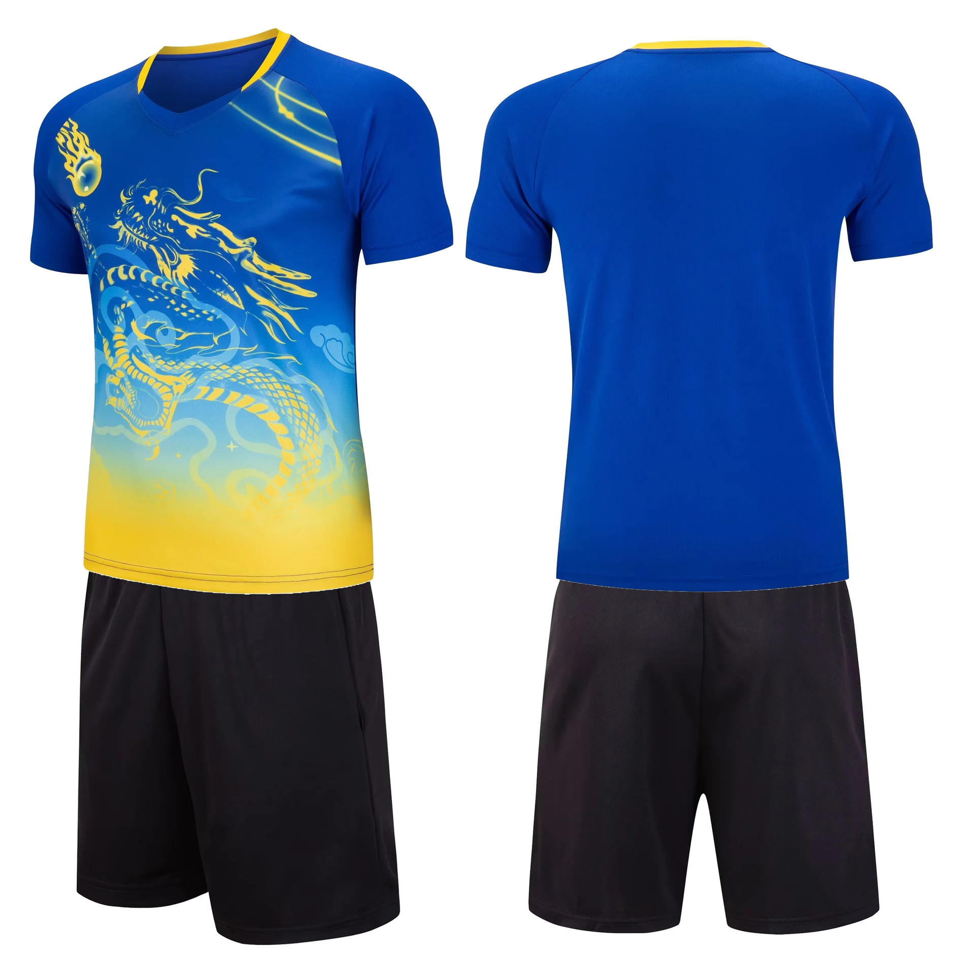 批发速干龙纹男女款队服端午节龙舟服装印制划龙船印字龙舟比赛服详情8