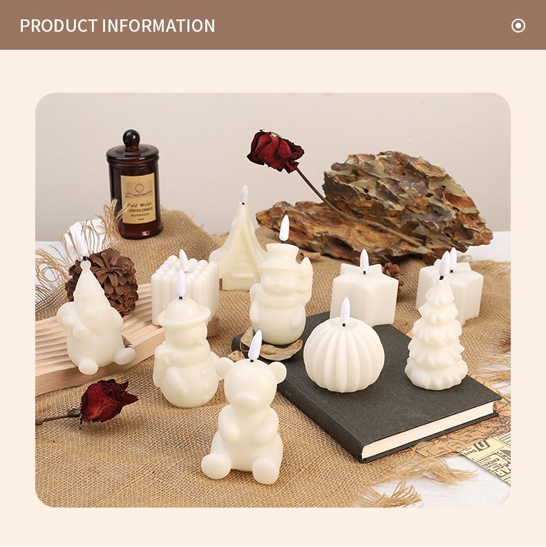 2024热卖多造型摆件电子照明蜡烛 卧室客厅装饰无烟光源厂家直销详情2