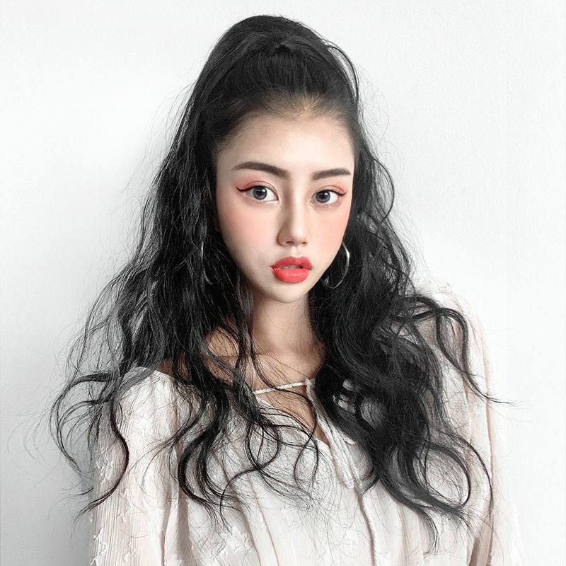 Amazon cross-border best-selling wig, ponytail, big grip, water ripple style, the same as the popular Internet celebrity, factory direct sales, one-piece consignment pic 10