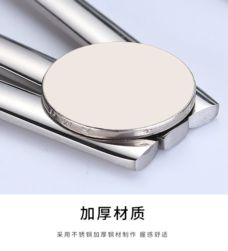 不锈钢水果月饼刀叉套装 中秋礼品餐具家用金银色二齿蛋糕叉套装详情10