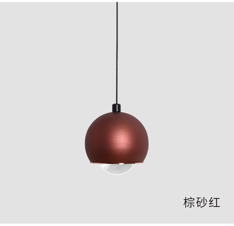 The LED telescopic suspended creative round ball pendant lamp is simple, modern and light luxury. It is a smart small hanging device for the bedside bar in the bedroom pic 17