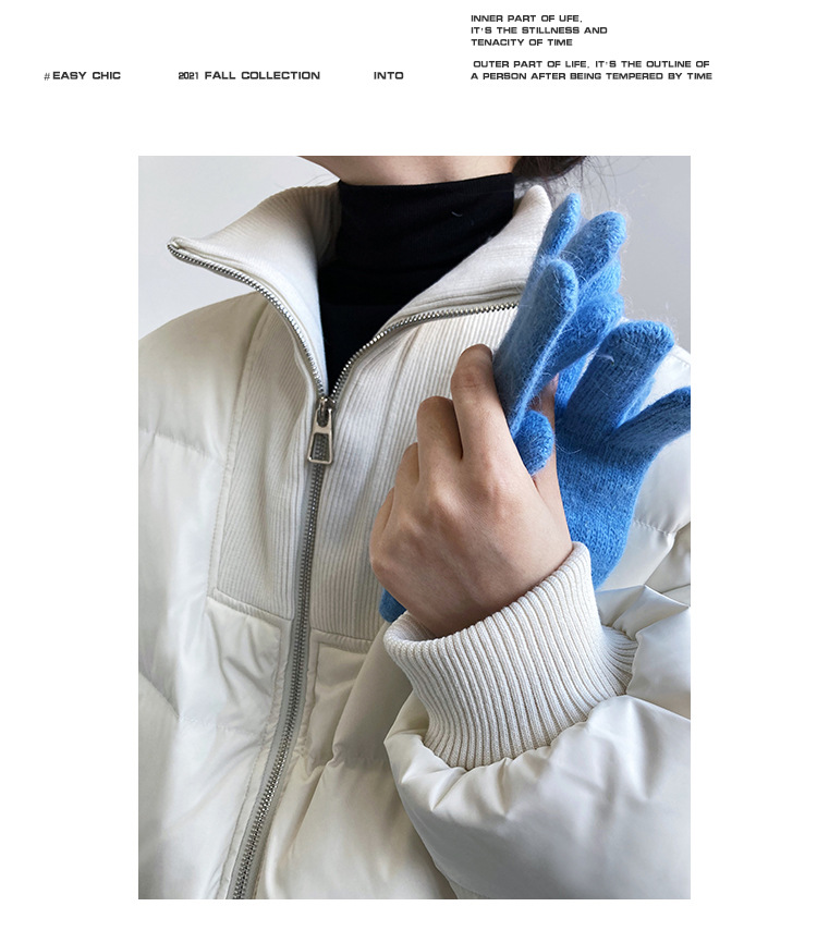 Luxi 2022 New Design sense stand-up collar short Down jacket for petite women 90, white duck down jacket Y33 pic 24