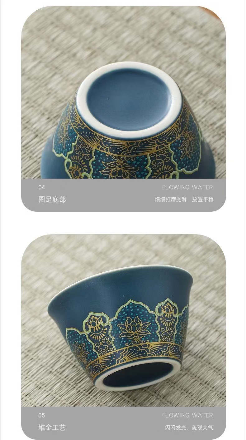 Portable outdoor camping travel tea set, ceramic quick customer cup, business souvenir gift wholesale available with logo pic 8