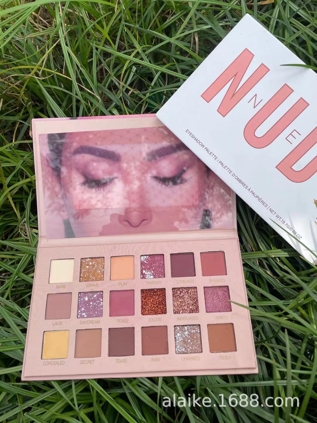 New foreign trade cross-border version without logo, 18-color desert rose eye plate, pearl pumpkin color, earth tone without smudging pic 1