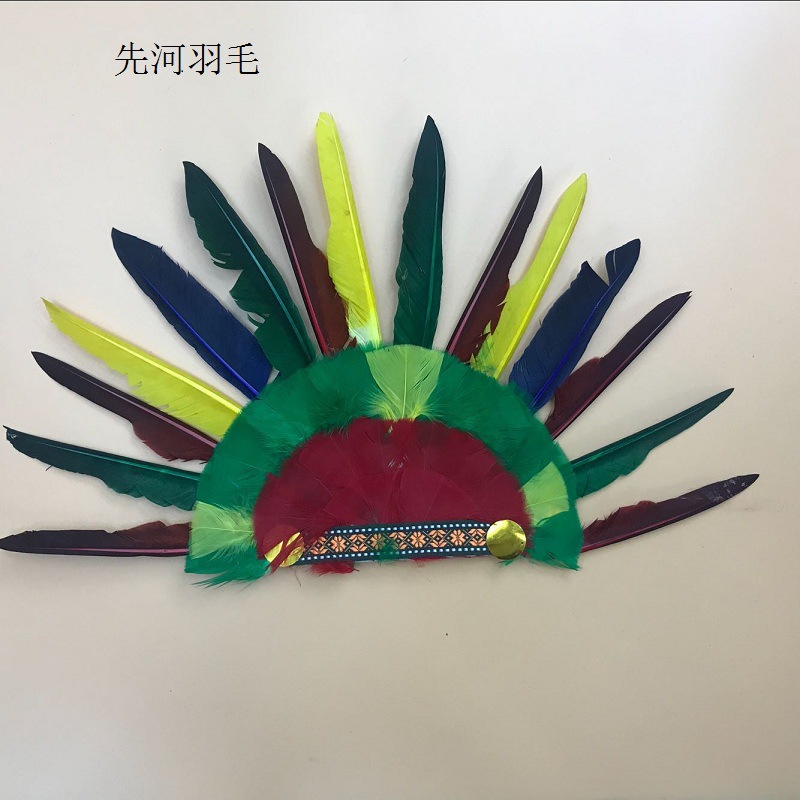 厂家直销鸡尾印第安头带非洲异国风情头饰舞台表演节日聚会服装详情30