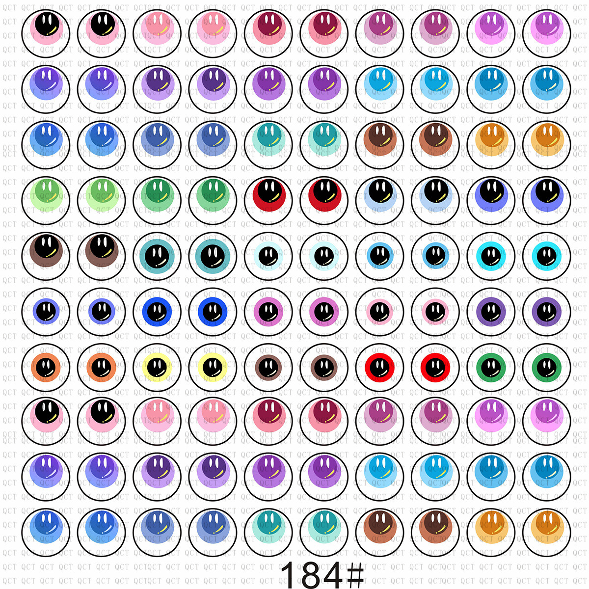 玩偶玩具芭比玻璃眼睛动漫卡通潮玩公仔diy饰品仿真玻璃眼珠眼片详情6