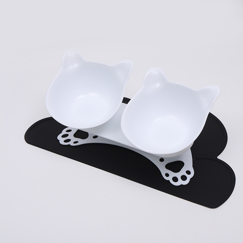 Creative and personalized cat paw base animal-shaped cat and dog pet feeding basin and bowl mat in stock pic 7