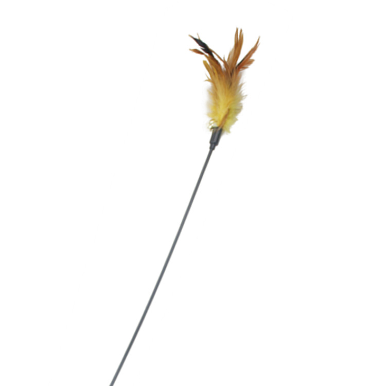 逗猫杆猫咪逗猫棒猫玩具羽毛铃铛多色可定 互动啃咬猫猫厂家批发详情28