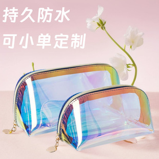 高颜值PVC小雏菊化妆包大号透明收纳袋高级大容量便携手提洗漱包详情1