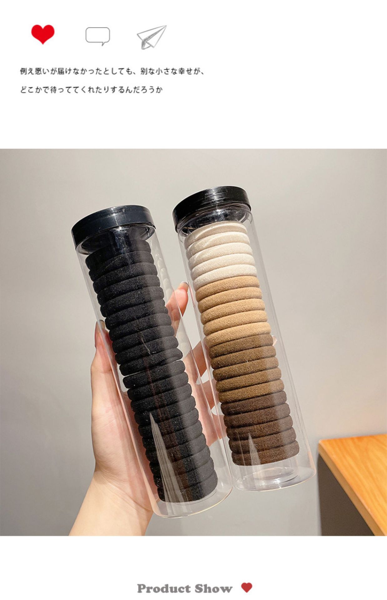 Simple and elegant black hair tie for women, high elasticity and durability, high ponytail headwear, hair tie and hair band wholesale pic 26