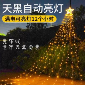 防水太阳能led灯串露营led铜线灯氛围灯圣诞节彩灯婚庆生日装饰灯详情3