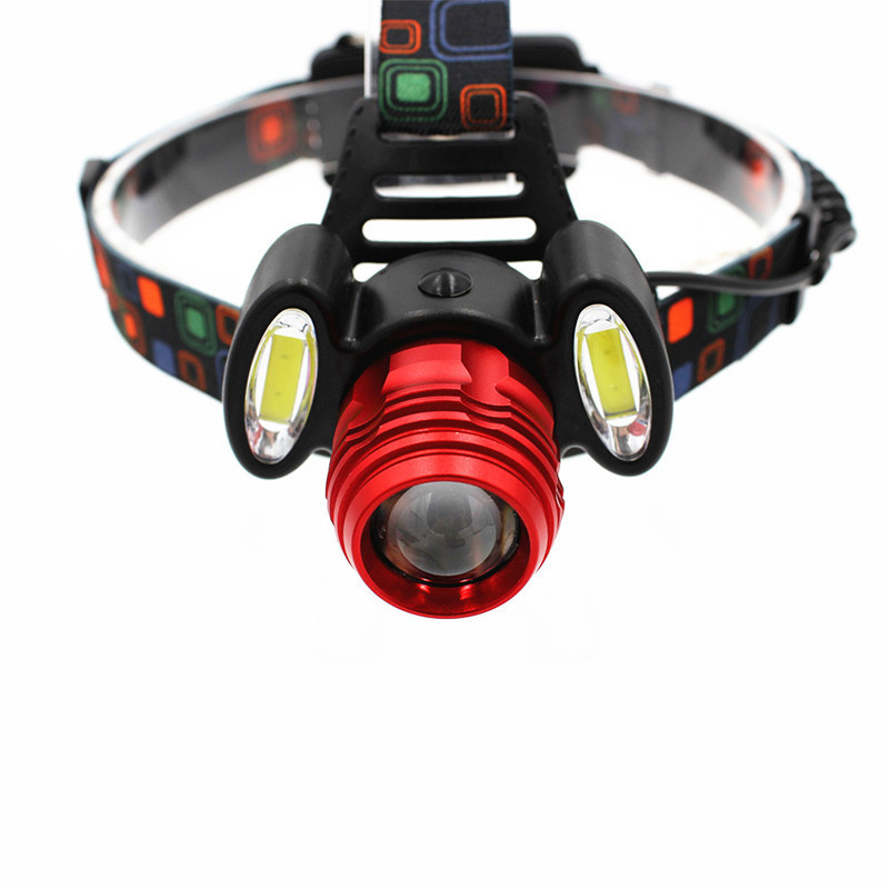 Strong headlight, fishing light, night fishing light, outdoor three-head LED long-range focusing, USB charging multi-functional headlight pic 15