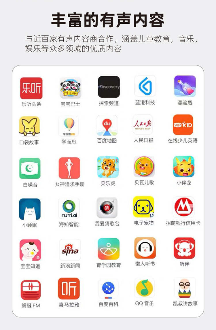 Q1智能蓝牙音箱百度AI唤醒定制logo创意卡通礼品插卡便携小音响详情7