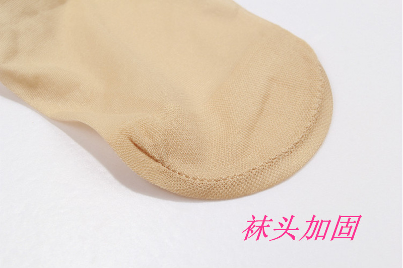 新款单双装女士短丝袜 薄款天鹅绒丝袜 独立包装包芯丝短丝袜详情5