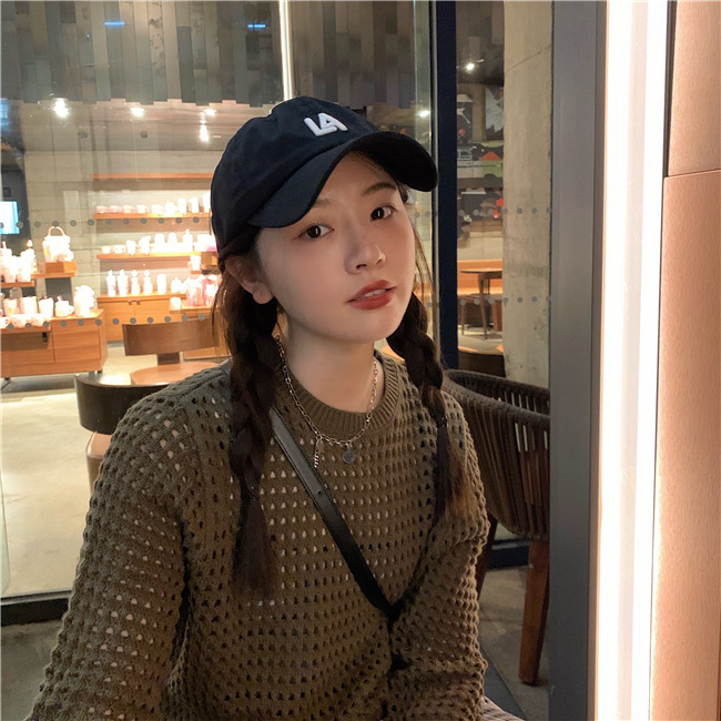 韩国软顶遮阳帽la棒球帽女可调节小标道奇队简约情侣ny鸭舌帽男潮详情10