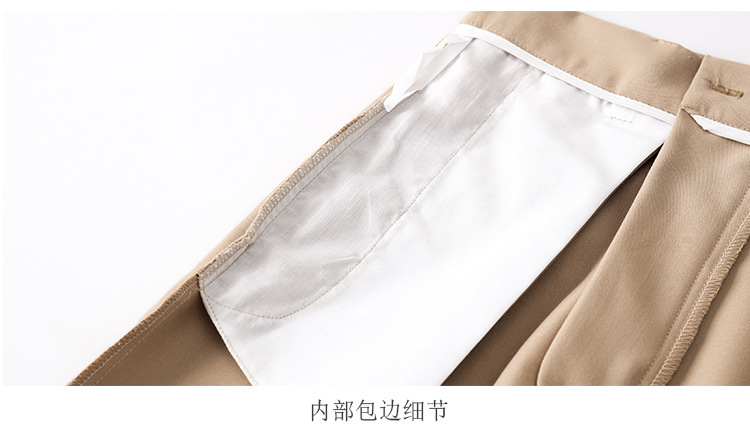 Spring and summer high-waisted women's elastic black tui tui pants, women's slimming OL straight pants, women's grey pants, women's suit long pants pic 30