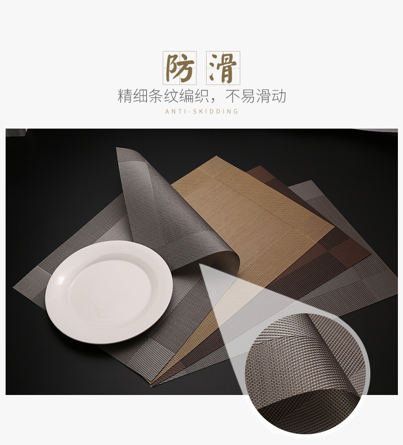 隔热垫餐桌垫北欧餐垫西餐垫碗垫PVC防水防热垫家用餐盘垫ins杯zb详情3