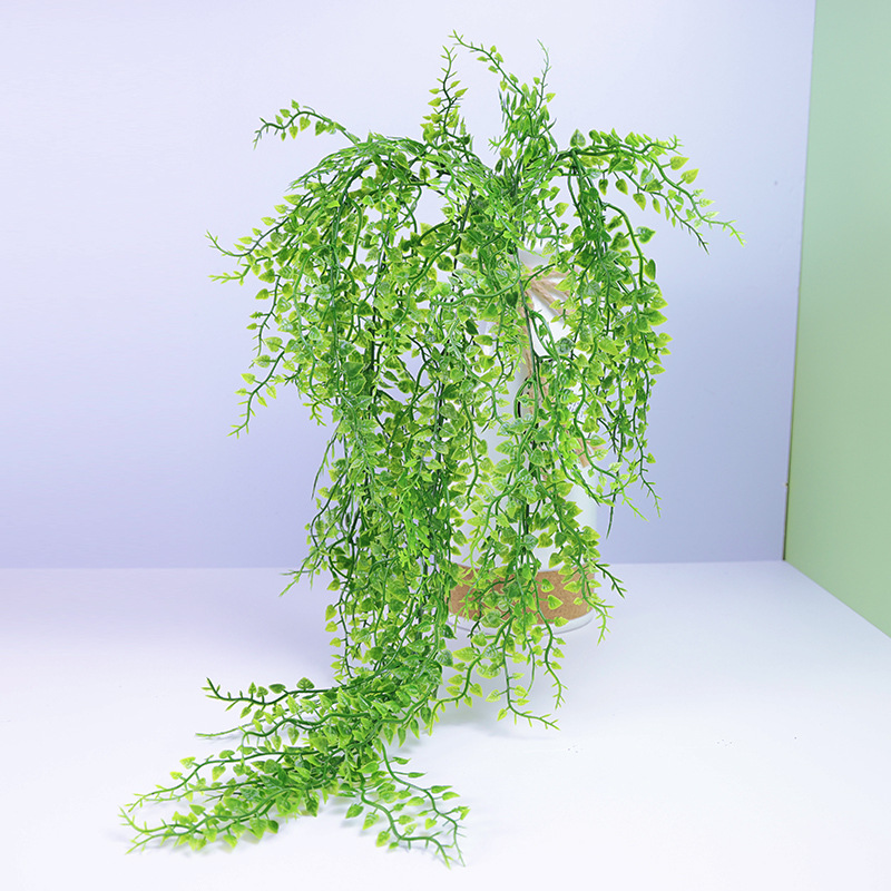 Artificial plants: Million heart vine, wall-hung green ivy, weeping willow, plant wall accessories, vines, artificial flowers, ceiling decoration, plastic leaves pic 13