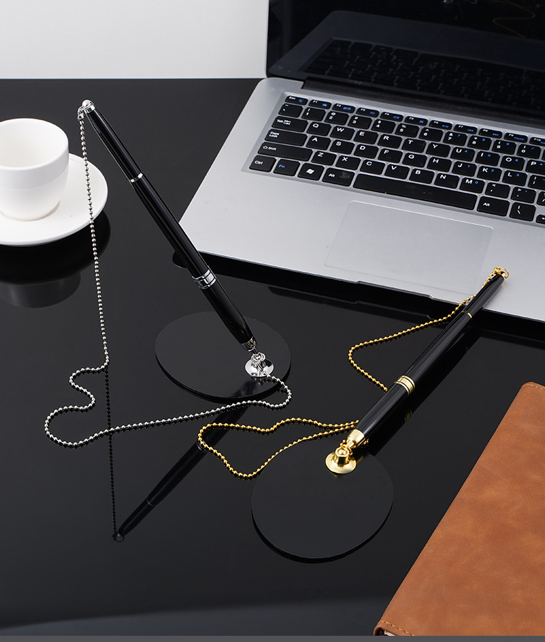 Wholesale metal chain pens, metal ballpoint pens, bank, hotel, advertising gift pens, signature pens from the manufacturer pic 12