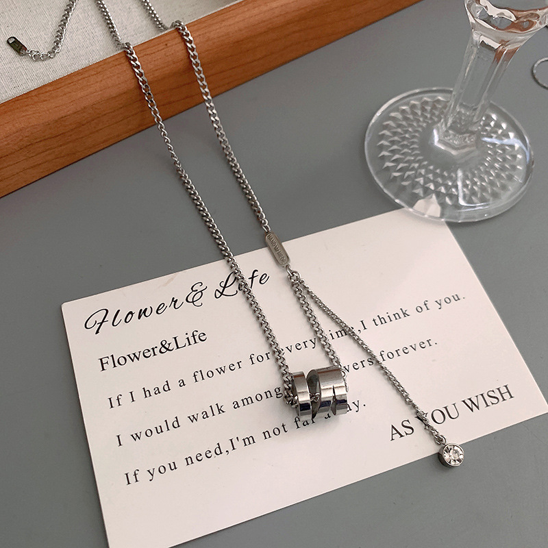 不掉色钛钢项链男潮小众设计高级感男士锁骨链个性街拍学生颈链潮详情12