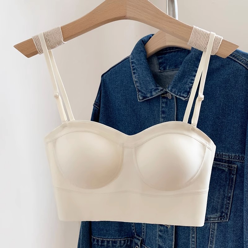 大U型露背 美背内衣女无痕小胸专用聚拢文胸内搭可外穿背心式胸罩详情4