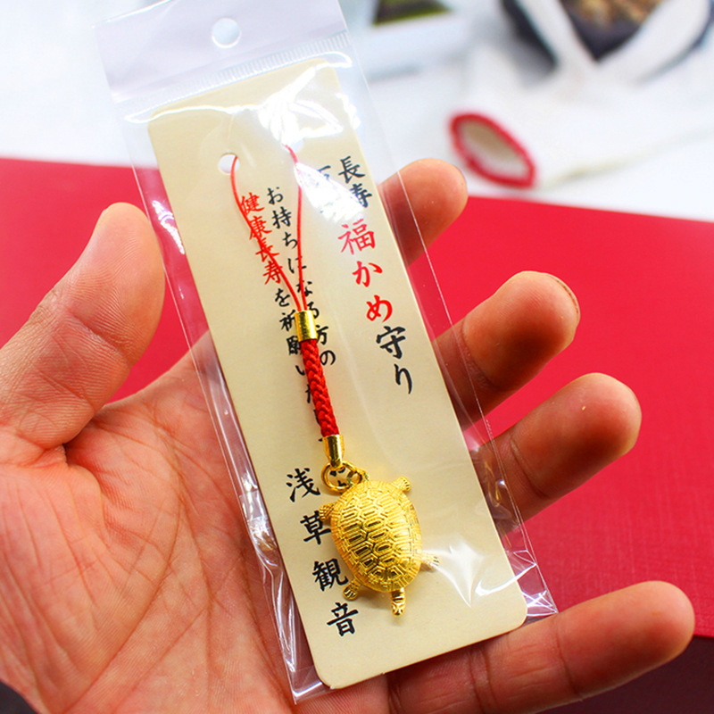 Bell Golden Turtle Keychain mobile phone pendant, Auspicious Prosperity tree pendant, gold and silver Turtle mobile phone pendant, Golden Turtle King Eight pic 16