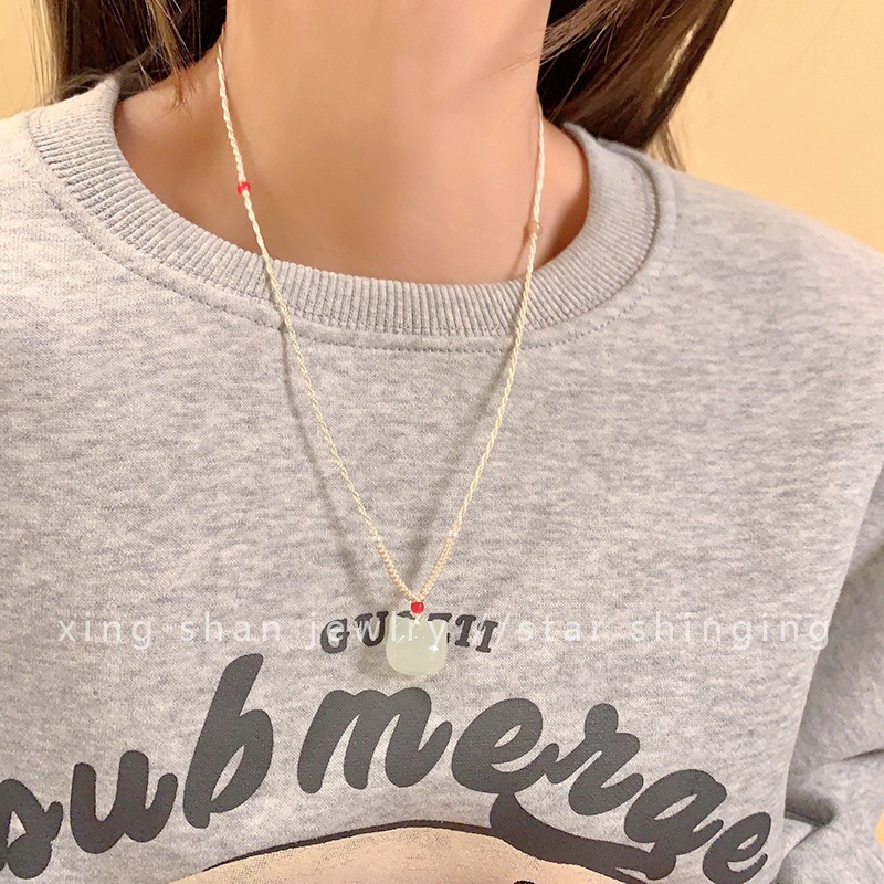 This simple new Chinese-style retro Zen-inspired necklace is versatile and elegant. It features a niche ethnic collarbone chain with an ancient design sense as an accessory pic 33