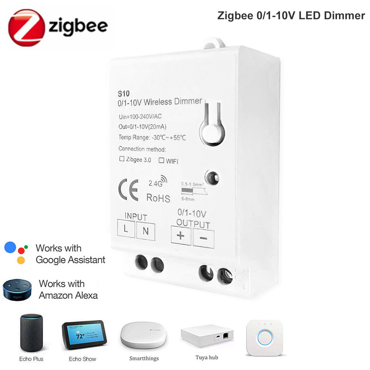 Tuya Graffiti Wifi/zigbee 0/1-10V dimming switch Smart Life APP Remote Control Control switch Smart Switch Smart Internet of Things Circuit Breaker pic 2
