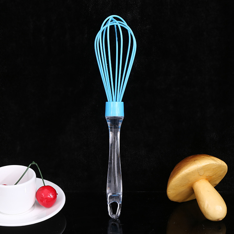 Kitchen DIY baking tools, colorful manual cream mixer and dough mixer, transparent handle egg beater manufacturer wholesale pic 4