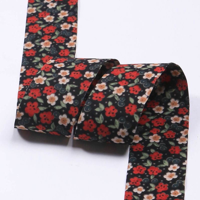Double-sided color-block printed chiffon webbing, DIY bow hair accessory, gift flower packaging, collar flower accessory pic 7