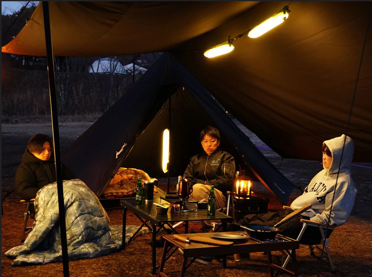 ZTARX patented outdoor folding inflatable camping lamp, solar inflatable lamp, waterproof magnetic suction column, supplementary light rod lamp pic 1
