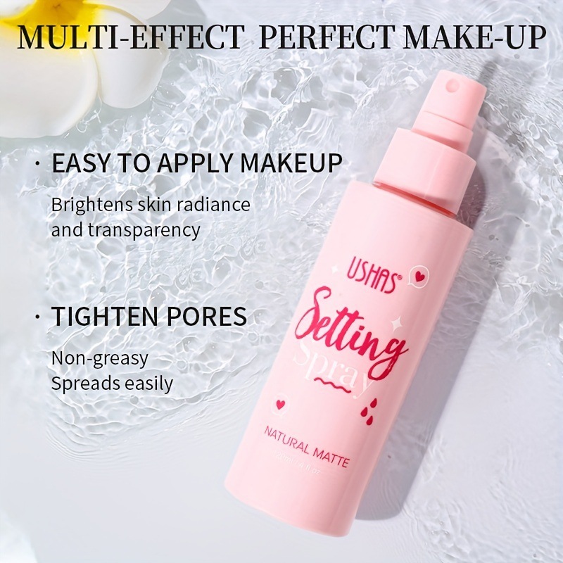 USHAS cross-border in-stock setting spray is waterproof, sweat-proof, long-lasting without smudging, moisturizing, oil-controlling and hydrating setting water pic 8