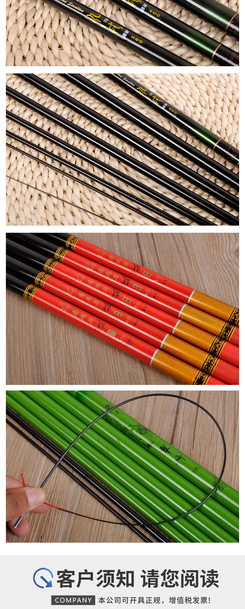 Wholesale fiberglass reinforced plastic fishing rods from the manufacturer, 37-tone stream rods, short-section fishing rods, ultra-light hard crucian carp fishing hand fishing rods pic 11