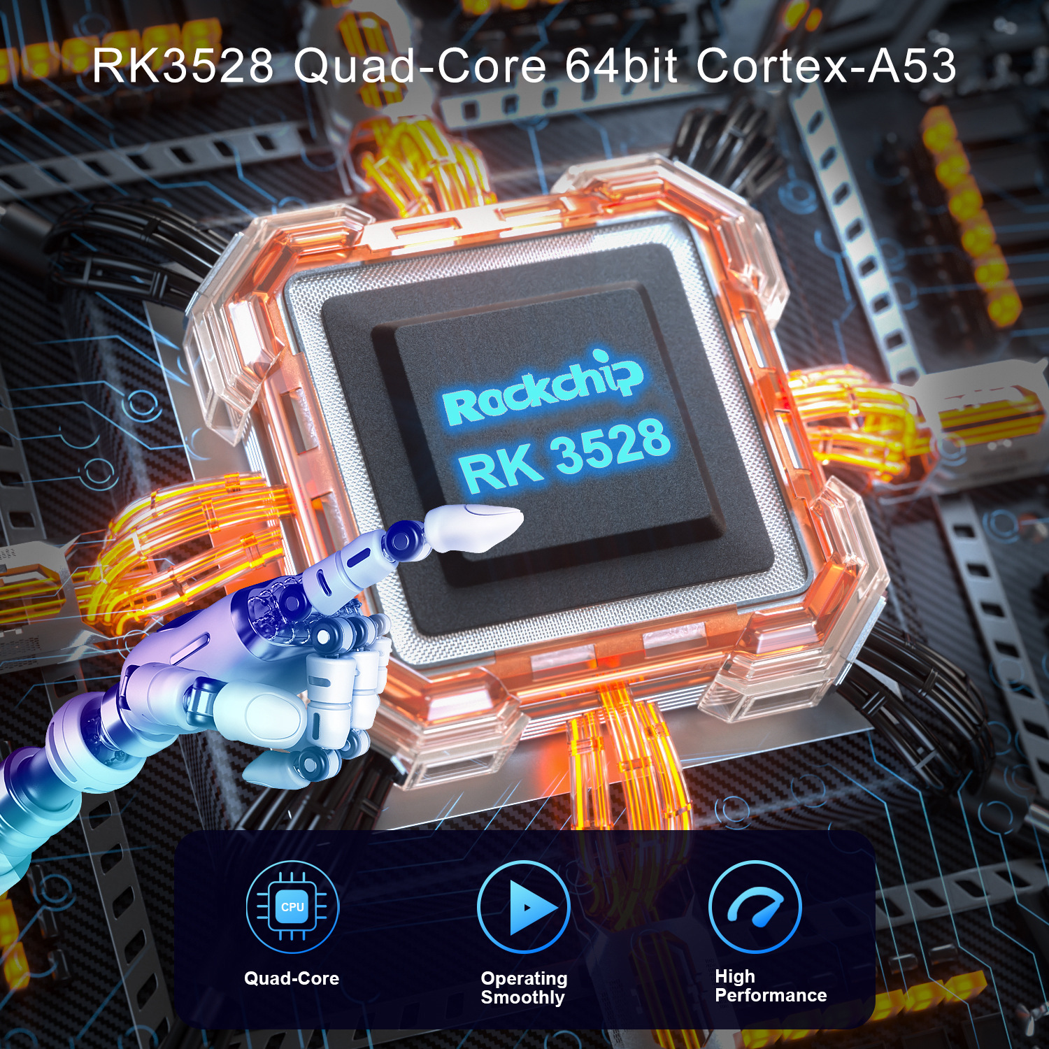 X88 PRO13 机顶盒 Android13.0 RK3528 WIFI6 蓝牙高清网络机顶盒详情2
