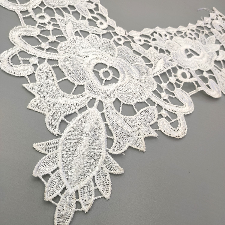 Factory direct sales of exquisite lace lace water-soluble collar flowers, each polyester milk silk lace clothing accessory embroidery pic 5