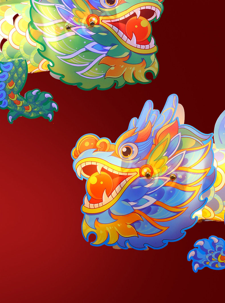 2024diy 手举龙灯笼龙年国潮龙灯发光儿童舞狮手提闹元宵迎龙灯笼详情8