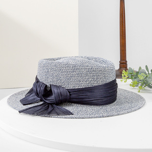 荣美2024春夏新款草编鸭舌帽女士夏季出游轻便休闲百搭遮阳棒球帽详情6