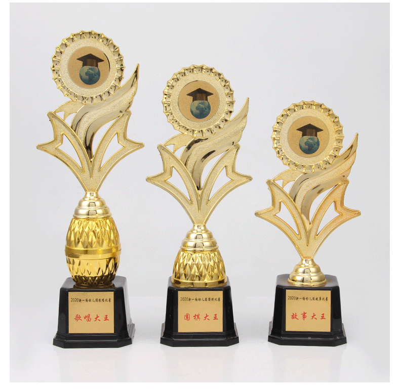 Customized trophies for kindergartens, award ceremonies, events, competitions, sunflower plastic trophies for children pic 11