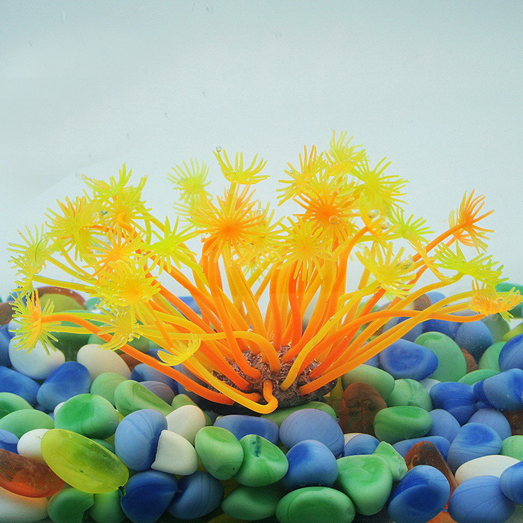 Wholesale of simulated aquatic plant fish tank landscaping, coral ornamental fish, soft sea anemone, aquarium supplies for foreign trade pic 27