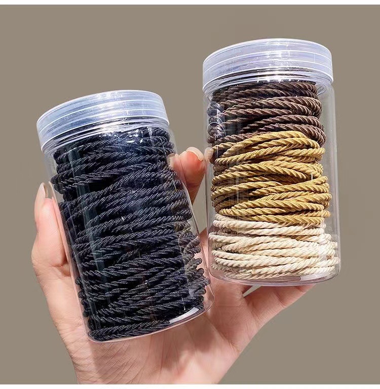 橡皮筋女扎头发圈高弹力耐用不勒头发绳2022新款夏季简约气质头绳详情2