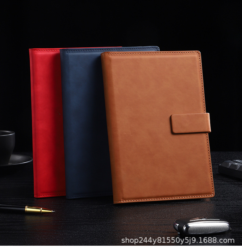 Business notebook office a5 square buckle magnetic buckle notepad paperback B5 gift box wholesale, can print diaries and meeting minutes pic 18