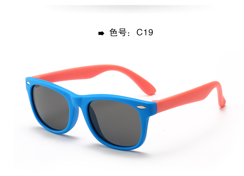 Nuevos niños gafas de sol polarizadas moda niños niñas personalidad cartoon rice booking baby shores wholesale pic 39