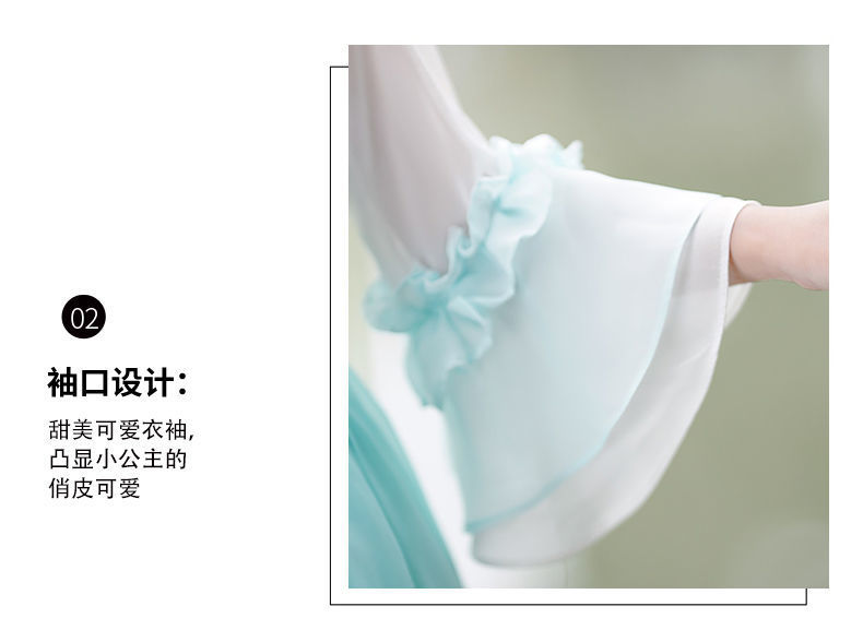 汉服女童超仙古装襦裙薄款风儿童连衣裙小女孩古风童装唐装夏汉服详情6