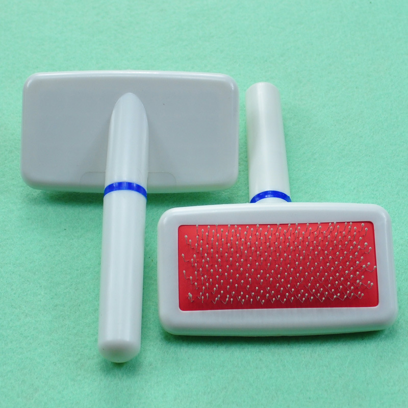 Pet needle comb, pet white needle comb with airbag, pet cat and dog comb, dog hair brush, pet grooming needle comb pic 6