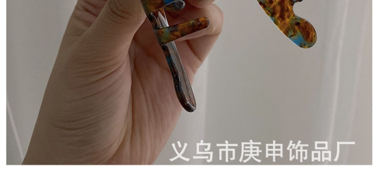 The new ins shark clip for the back of a woman's head is a high-end acetate clip pic 24