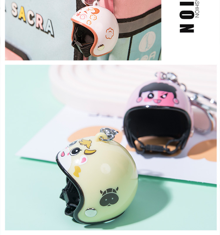 十二星座头盔钥匙扣破风鸭装饰品安全帽个性创意汽车挂件礼品批发详情7