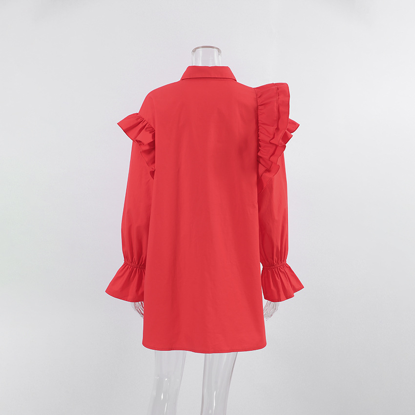 新年衬衫裙2024春夏设计感欧美ins长袖连衣裙休闲时尚宽松娃娃裙详情14