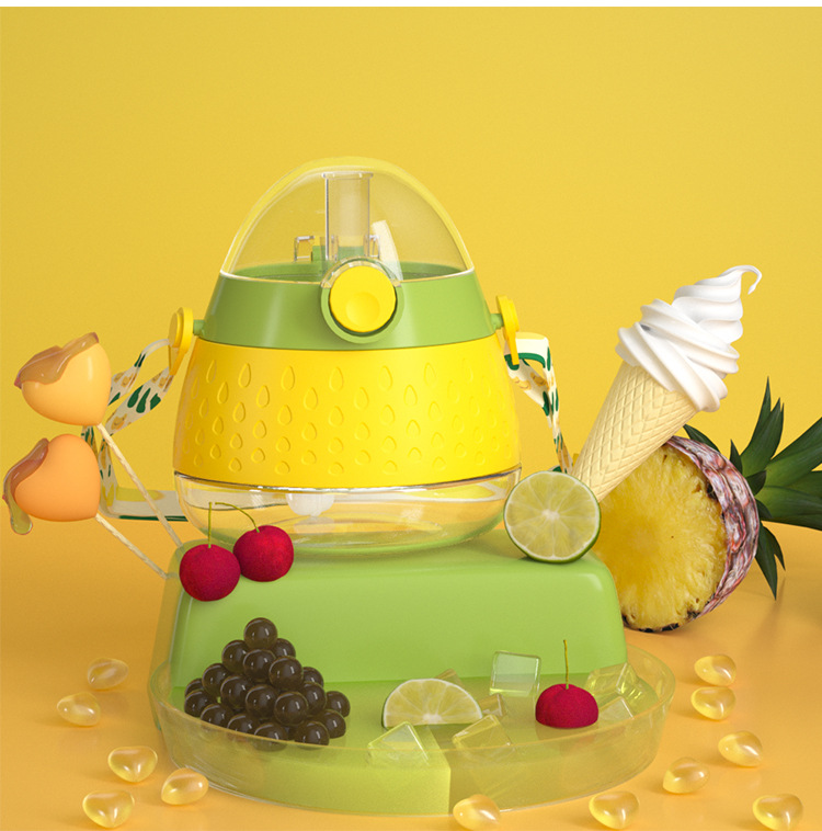 Baby straw cup, strawberry cup, large-capacity water cup, baby potbelly cup, portable water bottle, cute drinking learning cup pic 16